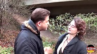 Older Woman Accepts an Offer for Sex in Public