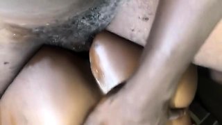 Chopping African Student In Uniform Asshole And Pussy