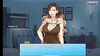 Chilling with the two hot MILFs and my stepsister while doing house chores