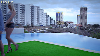 A hot Mercedes gets horny Angelika Grays juicy for cock