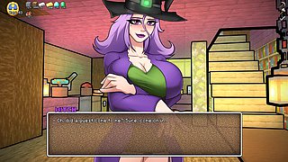 Sizzling naked witch and a blow job by Loveskysan69 in a crazy Minecraft session