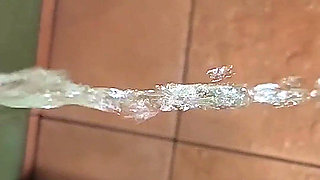 Strong Stream Standing Pee in the Shower