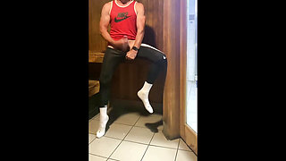 Dilf Jockdad87 Is Horned up in the Sauna Again!