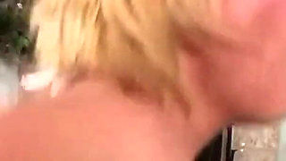 Hot blonde gets videotaped getting fucked by a young guy