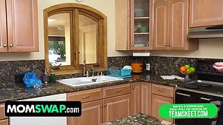 Mylfs step-mothers train their virgin innocent step-sons all about sex - momswap