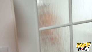 Mini VampP, Dorian Del Isla & Krystal Swift get stuck in a washing machine with their massive tits & tight ass
