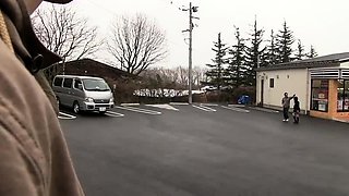 Japanese asian mommy being fingered by lucky dude