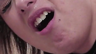 Amazing Blonde in Blowjob, Footjob and Anal Fucking in Gloryhole!