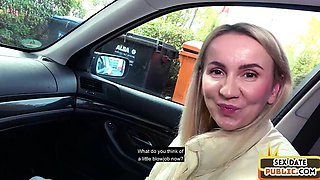 Blonde slut cockriding stranger