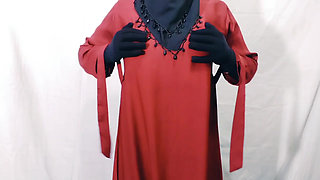 Indian beautiful hijabi muslim couple thirsty for fuck