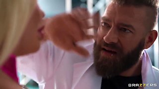 Xander Corvus In Xander Sticks His Cock In Between Cyber Doll Bibi Bugattis Huge Tits