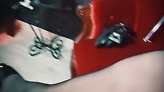 My Dungeon Shoes - Before a Pantyhose Fetish Session - Mistress Julia