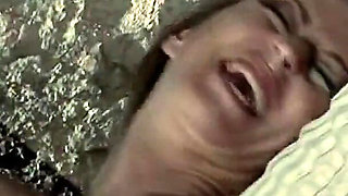 Rebecca - the Horny Slut Is Tied to the Spreader Chair and Tickled to the Extreme