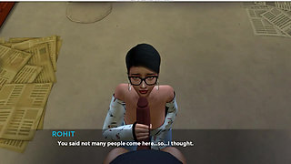 Again !! I Fuck Riya At Library 3d gameplay video