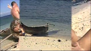 A Pair of Couples Have Hardcore Sex on the Lovely Tropical Beach - Private Porn Sex Videos