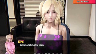 Mischievous guy has a wild fantasy about his busty maid in this steamy episode