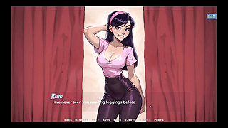 My New Girlfriend Taboo Hentai Game Ep.6 Locker Room Fun with Me Best Friend and GF!