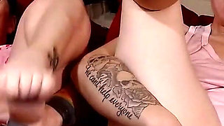 Lesbian Double Pussy Gaping Spreading Tease