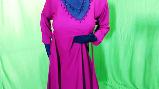 Beautiful Amena Bhabhi has sex indoors wearing a burqa and hijab