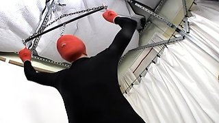 Femdom fetish mistresses fuck bdsm loser with strapon