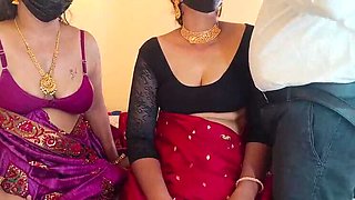 Indian Housewife Threesome Roleplay Fucking with Pushpa Valli, Wonder, Laxi Ammu