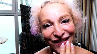 Real German Amateur Gangbang and Bukkake for Curvy Girl