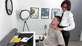 Aggressive Teacher Demands Anal Fuck From Student Lira Red
