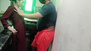 Desi Maid Fucked Hard by Boss in Kitchen - Rough Indian Sex with Kajolbabs
