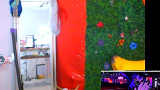 Amateur striptease and Solo masturbation