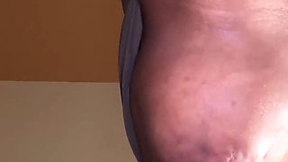 Ebony Mouth Pumping Big White Cock and Getting Semen in Reward