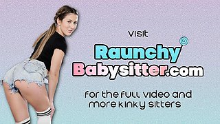 Bigtitted blonde babysitter cockriding