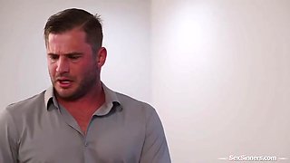 Lady Dee, Big T And Kenna James - Busty Cleaning Lady Double Pussy Fucked