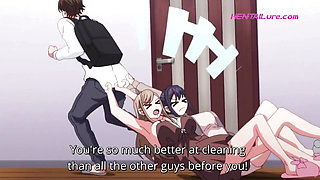 Kitchen Sex Tease: Momoka lets Ryota Finger her Tight Pussy After he Does All the Dishes - HENTAI 2025 (Subtitled)