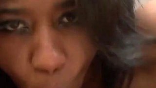 Jade Nacole ebony-skinned BBW sucks and fucks black cock to enjoy cum