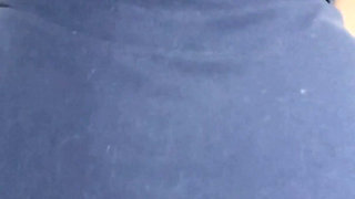 Chubby Hairy Pussy Twerk and Masturbates with Huge Dildo