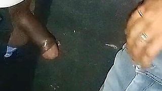 Blowjob Series Having Blowjob Behind the Truck at Midnight