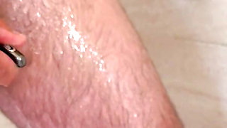 Shaving His Big Dick