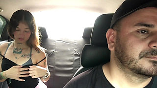 My friend asks me to fuck her on the way home.