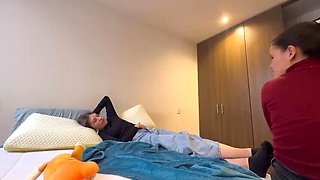 Lesbian Domination: Latina Mistress Humiliates Submissive Slave with Smelly Clothes & Orders