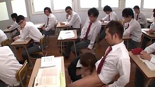 Nozomi Aso is a filthy school nurse who loves cum