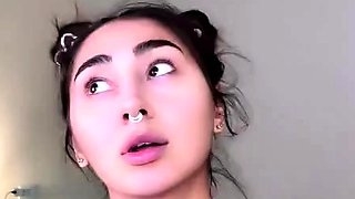 Close up of Asian masturbation