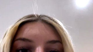Curly Blonde Teen Records Solo Dildo Masturbation More at