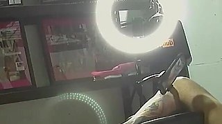 My Strap on Stories - He Cums Nonstop From a Hard Pegging with 2 Dildos While I Suck Him off. 4 View