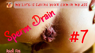 Sperm Drain 7: Bitch Axell Films Her Pissing and Playing with an Anal Plug in Her Panties!