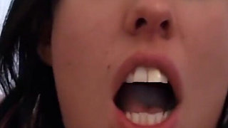 Playing with a Young Brunette's Small