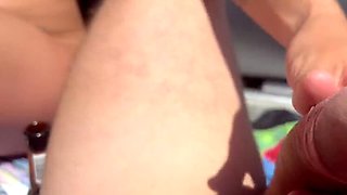 French Amateur Line23 Blowjob and Handjob on Boat in Sea - Cumshot POV
