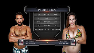 Bella Rossi Vs Will Pounder Rough Wrestling Match
