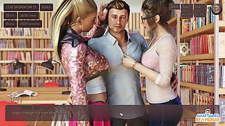 Get into some wild porn games with a deep first threesome adventure