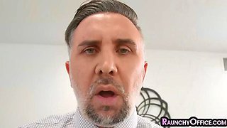 Classy secretary babe hard pussyfucked