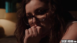 Big knockers teenager crushed by boyfriends penis